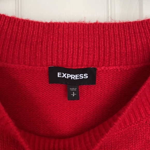 Express red flare arm sweater 😍‼️ - Picture 2 of 3